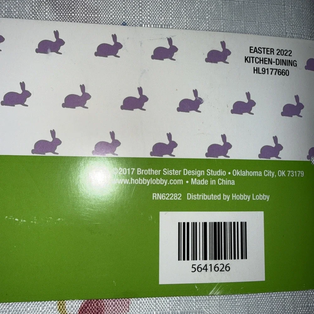 Easter Tablecloth‎ Bunnies Spring Pattern 60x104 Rectangle 2022 New Hobby Lobby
